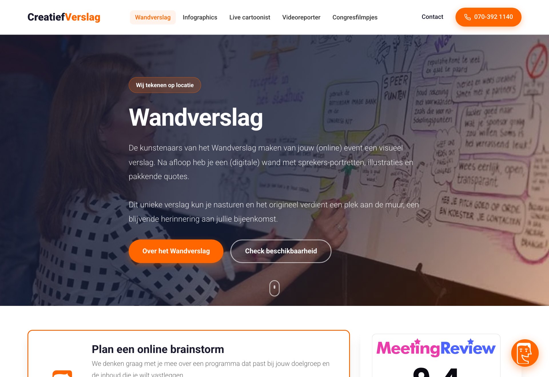 De website opnieuw gebouwd door ResiteNow — modern en snel